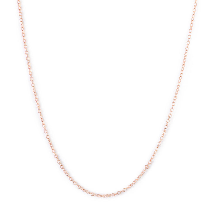 1.4mm Rose Gold Cable Chain Necklace