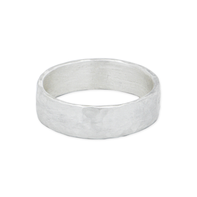 6mm Hammered Band
