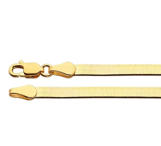 3mm Herringbone Chain Necklace