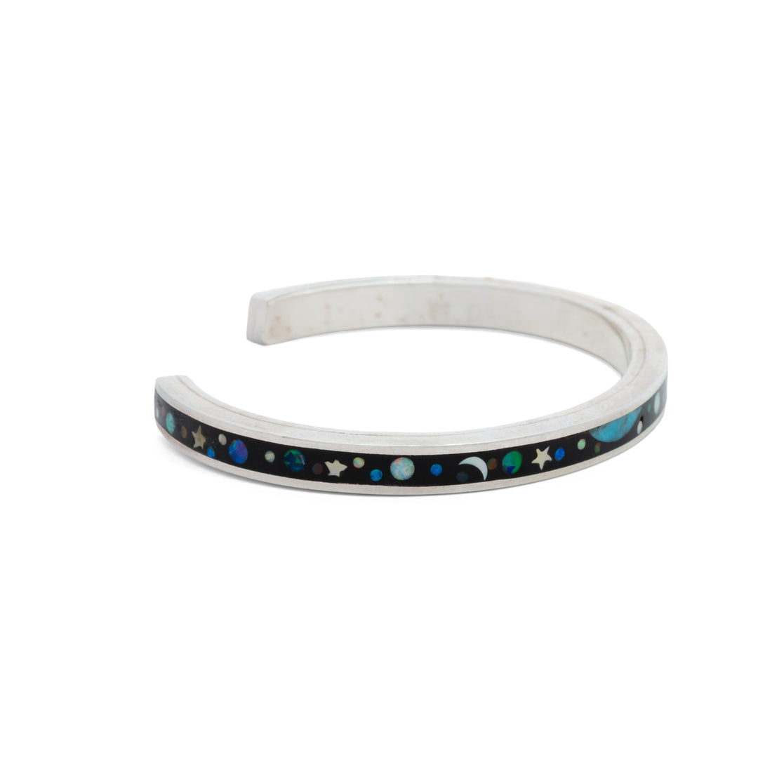Medium Galaxy Stone Inlay Cuff
