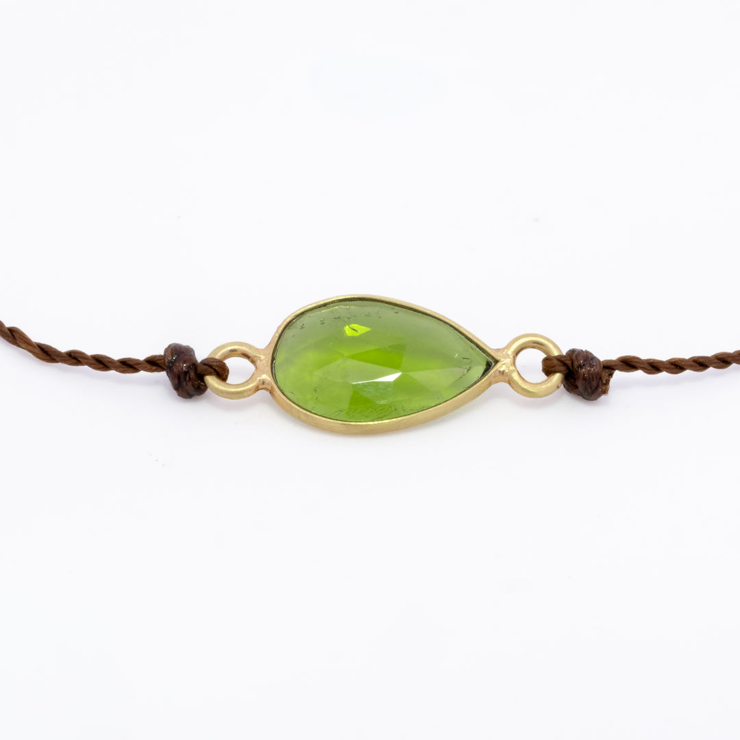 Chrome Diopside Bezel Set Bracelet