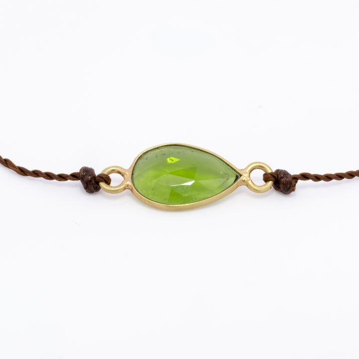 Chrome Diopside Bezel Set Bracelet