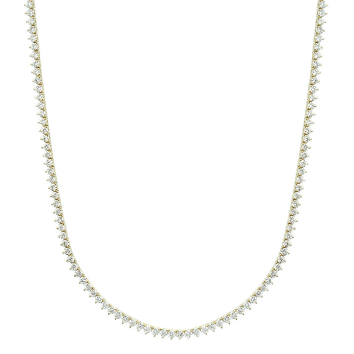 14K Gold Lab Diamond Tennis Necklace
