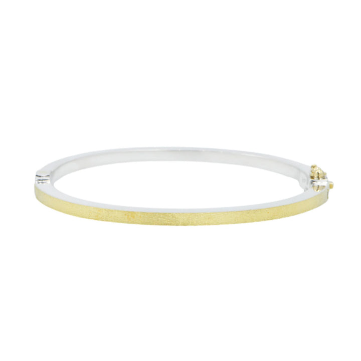 2.5mm Laura All Gold Diamond Bangle Bracelet