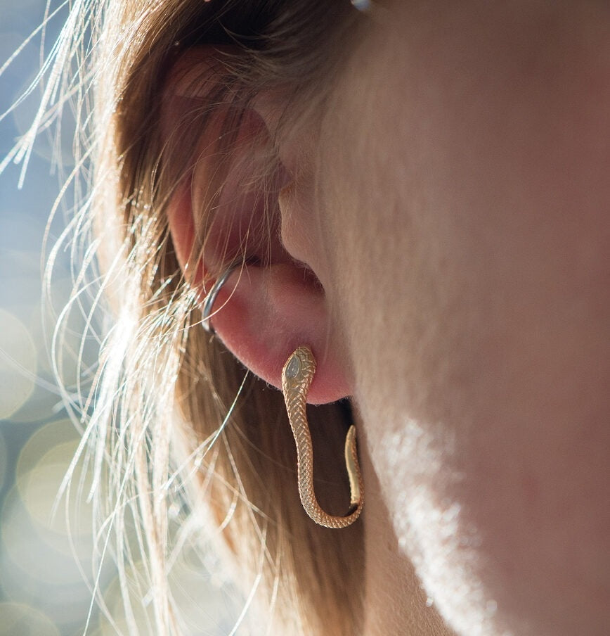 Cobra Diamond Earrings