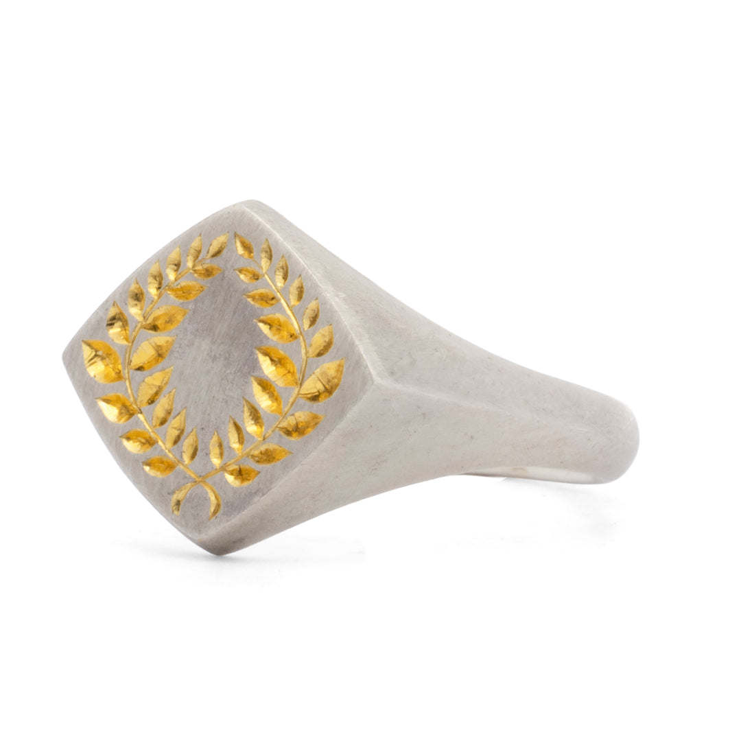 Laurel Signet Ring