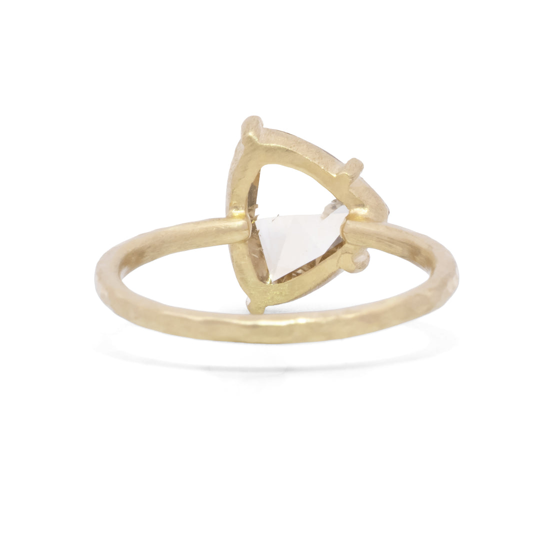 Asymmetrical Brown Diamond Ring