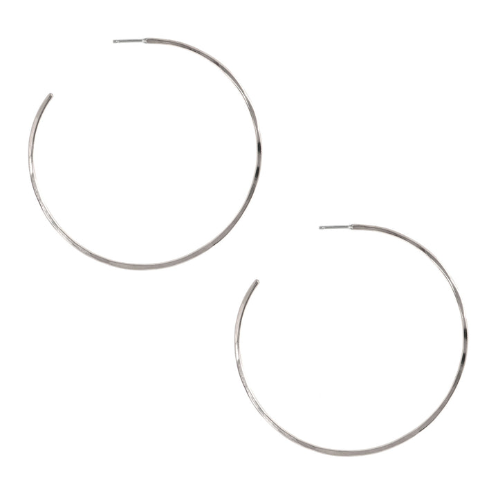 Extra Large Hammered Hoops