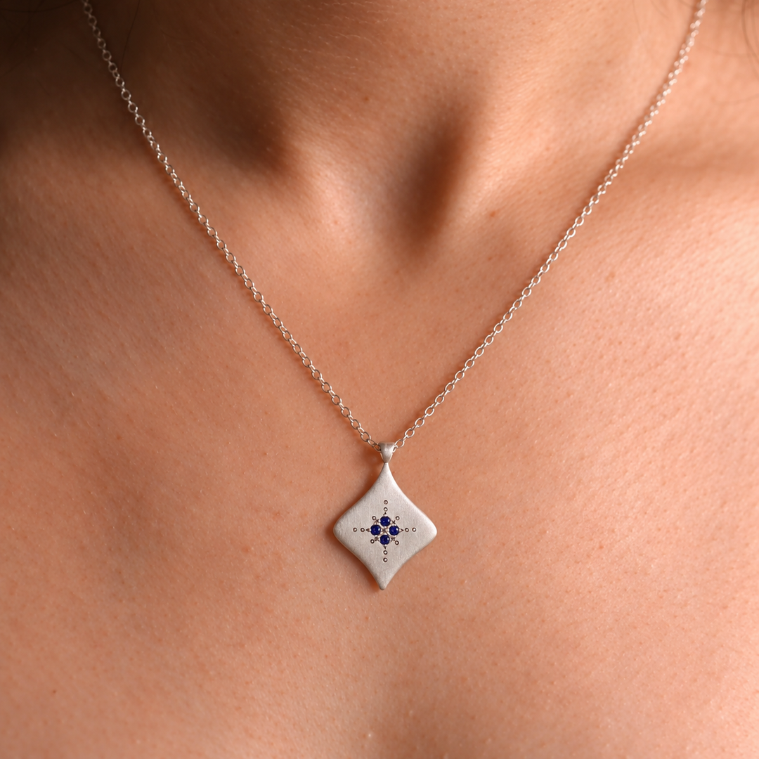 Silver Night Pendant Necklace