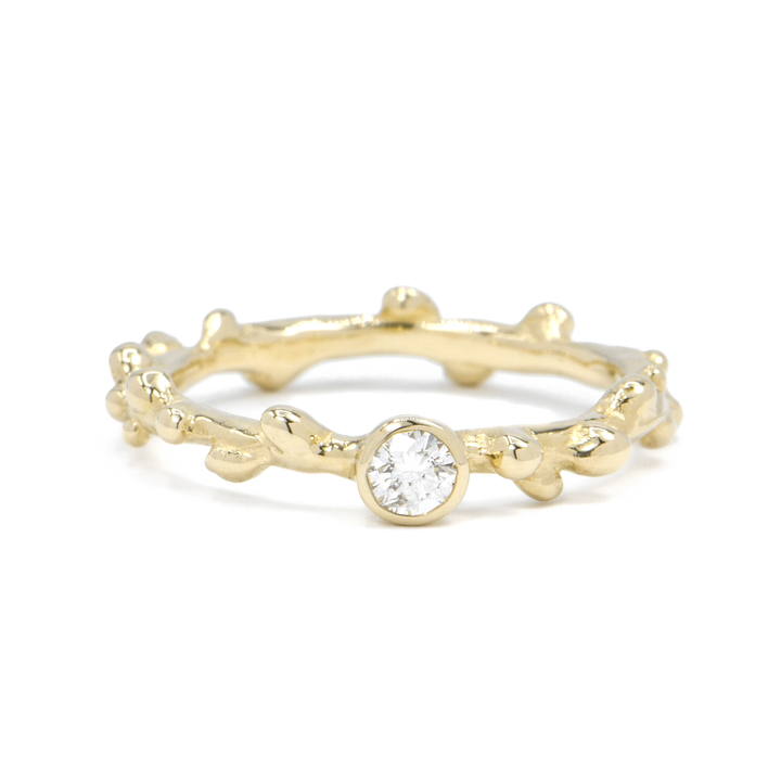 Bright Branch Solitaire Diamond Ring