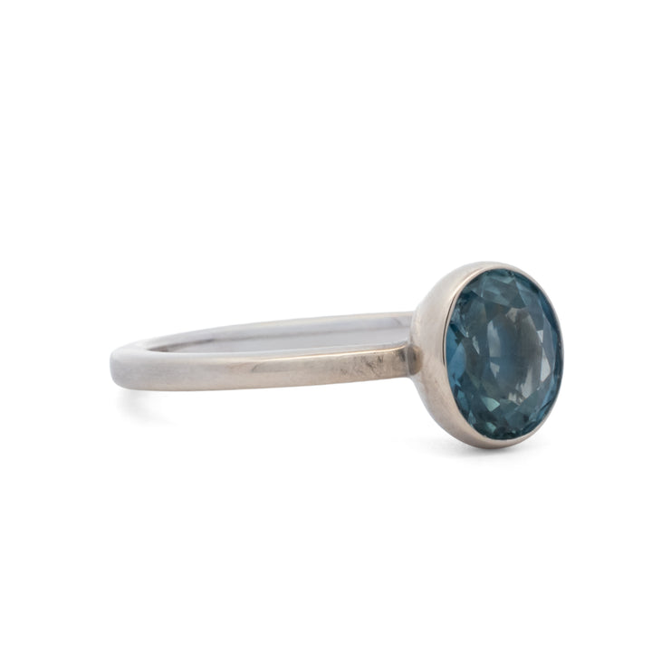 1.68 ct Montana Sapphire Bezel Set Ring