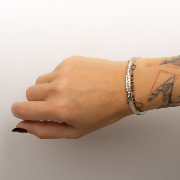 Trunk Show 4 mm Linea White Gold and Diamond Bracelet