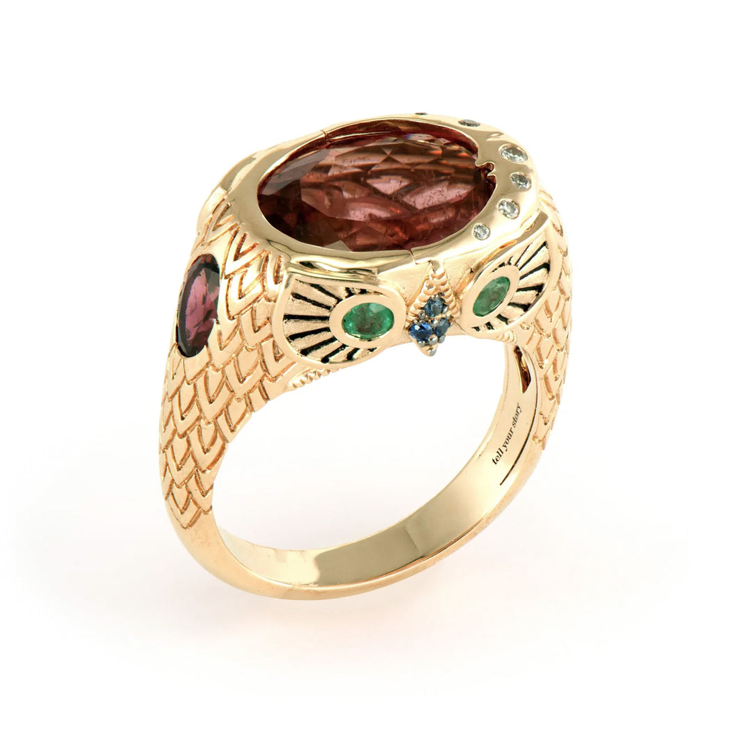 Night Owl Pink Tourmaline Ring