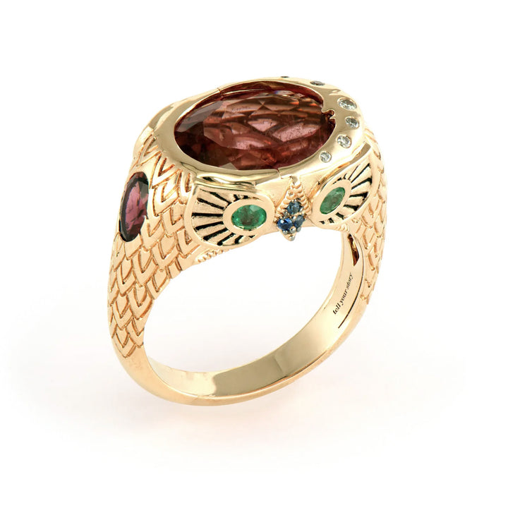 Night Owl Pink Tourmaline Ring
