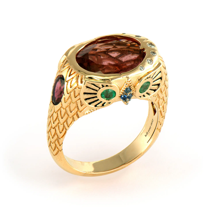 Night Owl Pink Tourmaline Ring