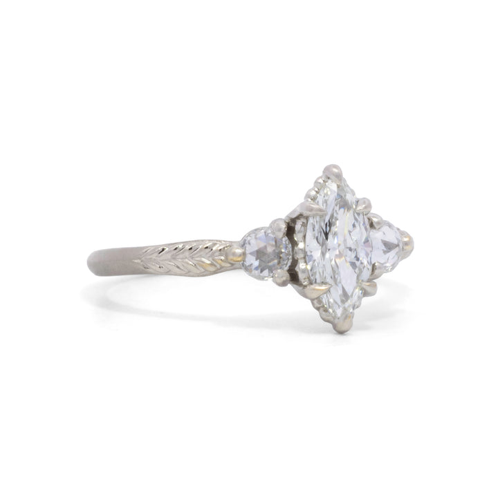 Evergreen Three Stone Ring
