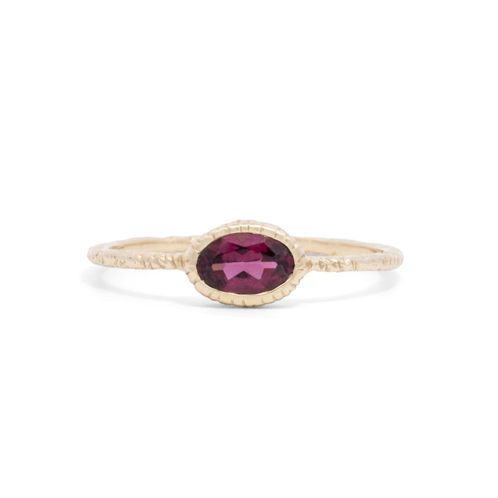 Small Oval Rhodalite Ring