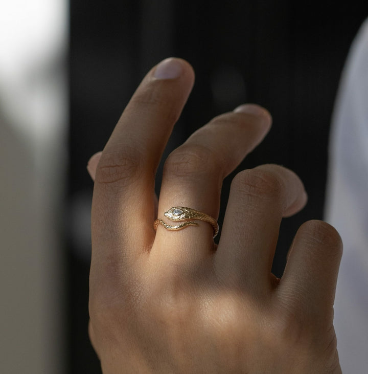 Cobra Diamond Ring