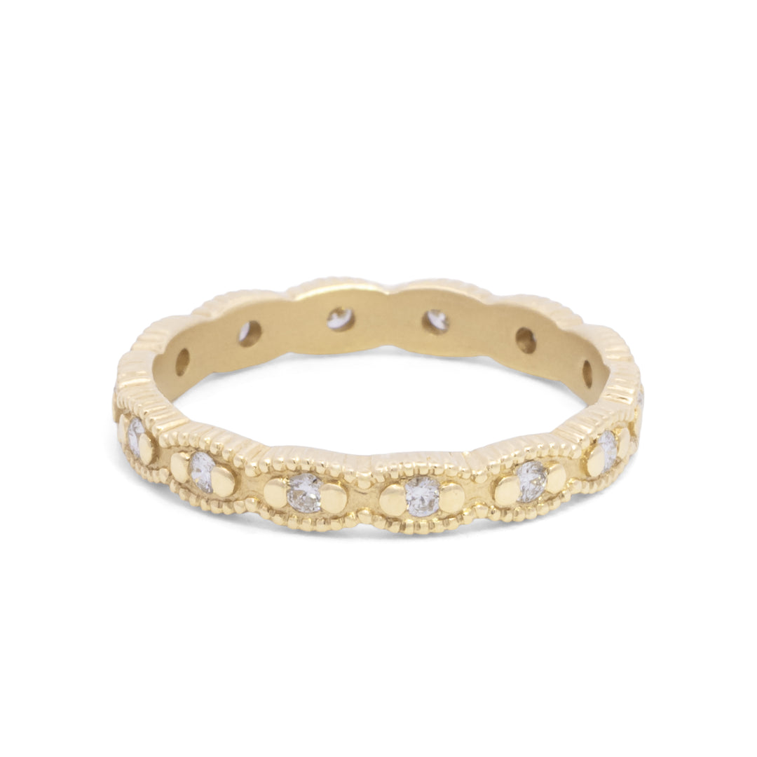 Ribbed Scallop Ring