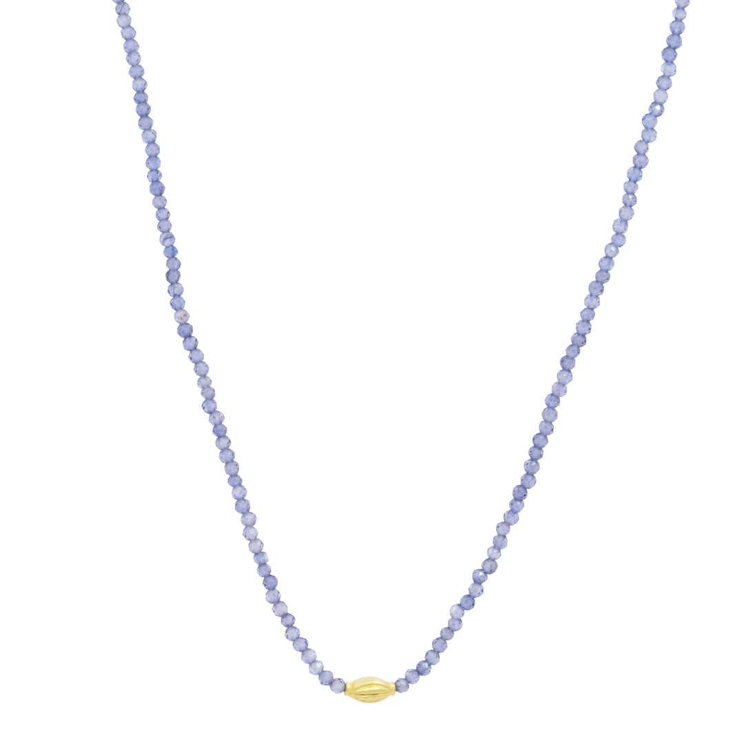 Iolite Beaded Necklace