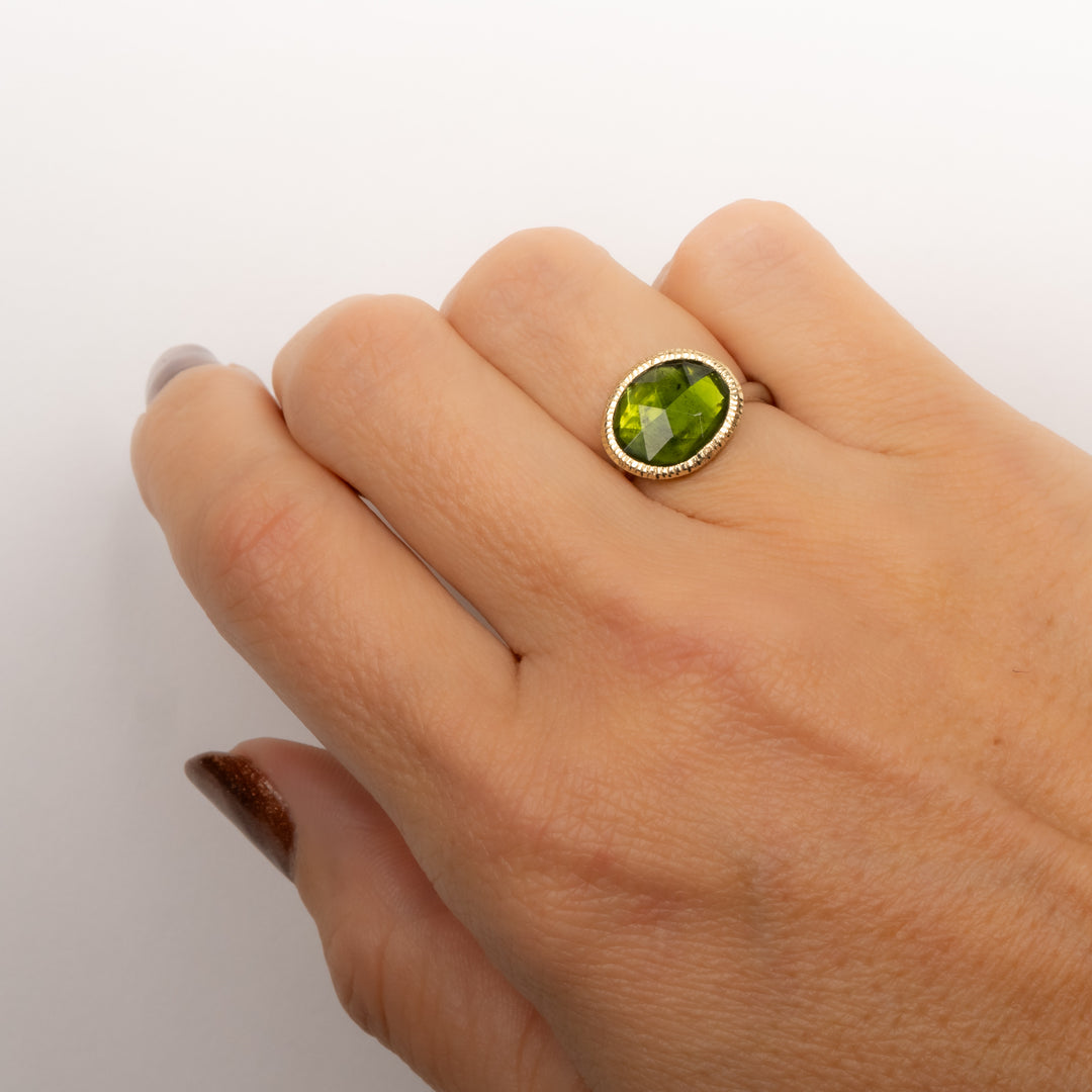 Green Tourmaline Ring