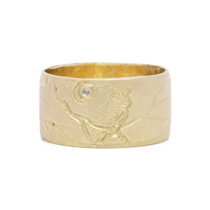 Spirit Owl Scene Ring