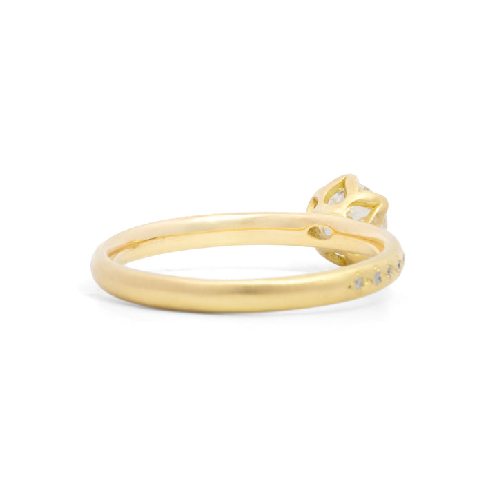 Honeycomb Round Brilliant Cut Diamond Ring
