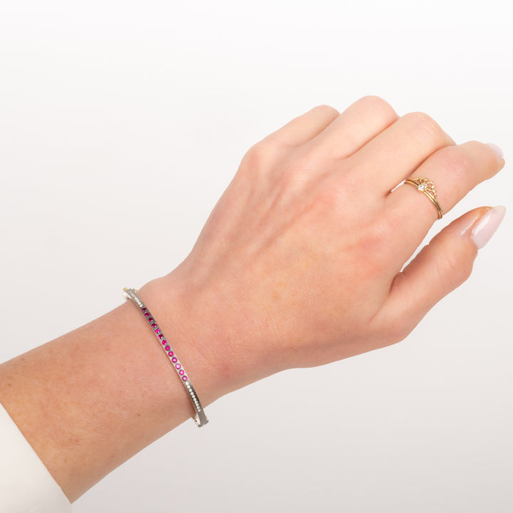 Laura Lux 2.5 mm Ruby & Diamond Bracelet