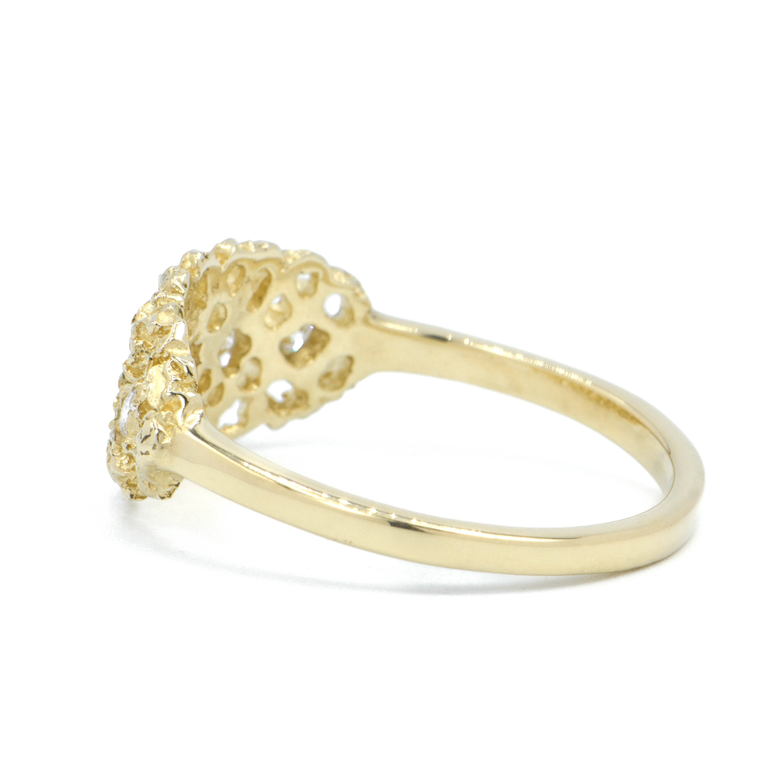 Oval Honeycomb Lace Ring