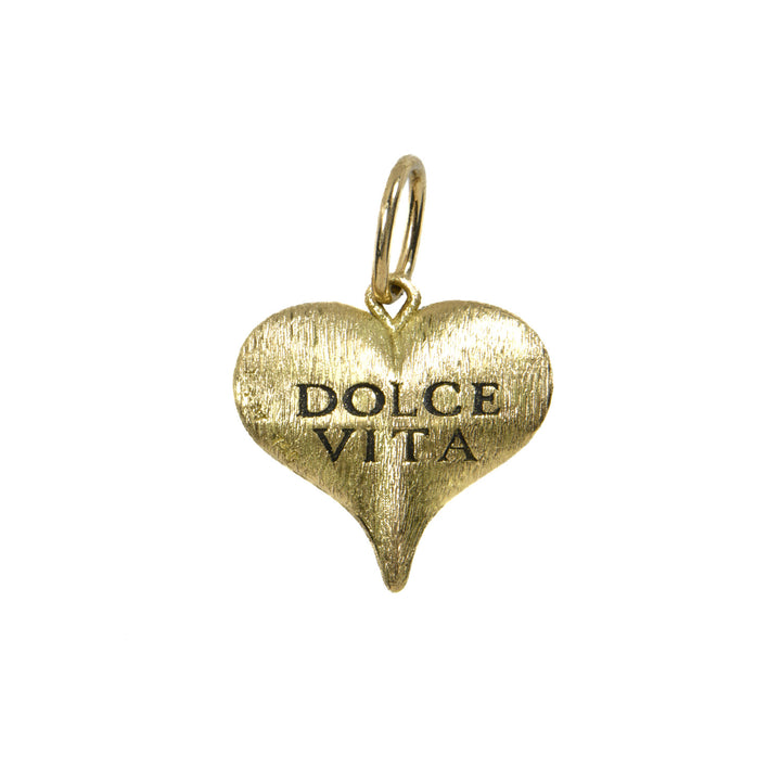 Enamel Heart "Dolce Vita" Diamond Charm